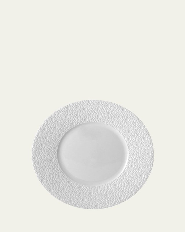 Ecume White Salad Plate